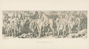 Ústup Edwina a Morcara z Yorku od Daniel Maclise