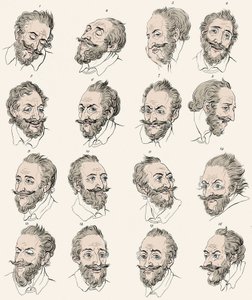 Francouzský král Jindřich IV. (1553-1610) v „“ Esejích o fyziognomii, navržených tak, aby podporovaly poznání a lásku lidstva““ John Caspar LAVATER - Rytina podle Daniela Chodowieckého od Daniel Nikolaus (after) Chodowiecki