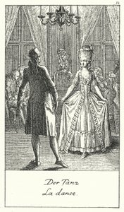The Dance (rytina) od Daniel Nikolaus (after) Chodowiecki
