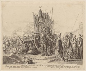 Bitva u Choczimu dne 18. září 1769 od Daniel Nikolaus Chodowiecki