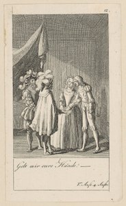 List 12 k Shakespearově "Bouři" od Daniel Nikolaus Chodowiecki
