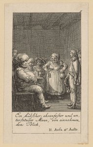 List 5 k Shakespearovu "Král Jindřich IV." od Daniel Nikolaus Chodowiecki
