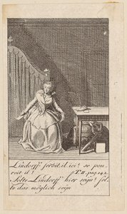List 8 ke „Karoline von Lichtfield“ od Daniel Nikolaus Chodowiecki