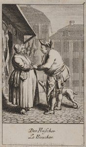Řezník od Daniel Nikolaus Chodowiecki