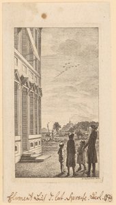 První list z Schulzeho „Úvodu do latinského jazyka“, Berlín 1779 od Daniel Nikolaus Chodowiecki