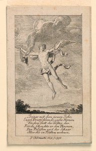 Novoroční přání pro Německo, ilustrace pro "Königl: Grosbrit [anian] genealogický kalendář pro rok 1780 Lauenberg od J.G. Berenberga" od Daniel Nikolaus Chodowiecki