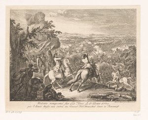 Vítězství generála Rumjanceva v bitvě u Cahulu, 1770 Victoire remportée sur les Turces Le 1.r Aout 1770 par l