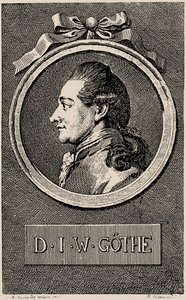 Portrét autora Johanna Wolfganga von Goethe 1749-1832, 1776. od Daniel Nikolaus Chodowiecki