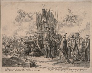 Princ Alexander Michajlovič Golitsyn při obléhání Chotyňské pevnosti 1769, 1769 od Daniel Nikolaus Chodowiecki