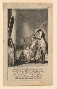The Hair-Do, ilustrace pro "Königl: Grosbrit [anian] genealogický kalendář pro rok 1780 Lauenberg od J.G. Berenberga" od Daniel Nikolaus Chodowiecki