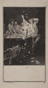 Buďte trpěliví a pohrdejte bohatstvím (Übung der Gedult und der Verachtung des reichthums) od Daniel Nikolaus Chodowiecki