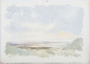 Svatý ostrov, 1893 (tužka a wc na papíře) od Daniel Oliver