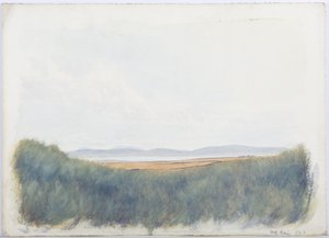 Svatý ostrov, 1893 (tužka a wc na papíře) od Daniel Oliver