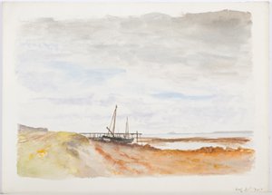 Svatý ostrov, 1895 (tužka a wc na papíře) od Daniel Oliver