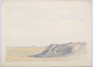 Svatý ostrov, 1899 (tužka a wc na papíře) od Daniel Oliver
