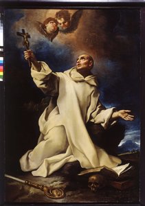 Svatý Bruno se modlí