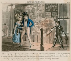 Nestřídmost; karikatura vydaná v roce 1828