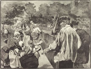 V Jardin des Plantes, 1889. od Daniel Urrabieta Vierge