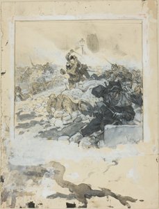 Scéna z potlačení Pařížské komuny v květnu 1871 od Daniel Urrabieta Vierge