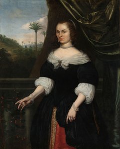 Portrét Diny Lemsové, manželky Jana Valckenburgha Portrét Diny Lemsové, manželky Jana Valckenburgha od Daniel Vertangen (signed by artist)