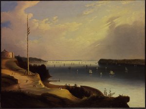 New York Harbour, kolem roku 1835 od Daniel Wadsworth