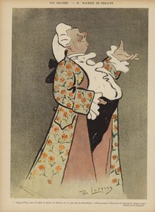 Maurice de Feraudy, francouzský písničkář a herec. Ilustrace k filmu Le Rire