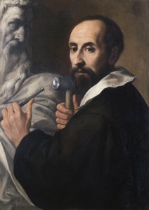 Portrét sochaře, cca 1625 (olej na plátně) od Daniele Crespi