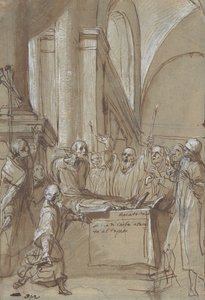 Raymond Diocrès během svého pohřbu ze života svatého Bruna z Kolína nad Rýnem, 1628-29.