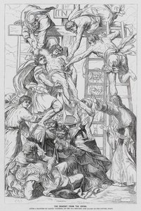 Sestup z kříže (rytina) od Daniele da Volterra (1509 66) (after)