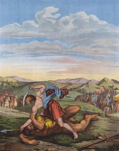 David poráží Goliáše od Daniele da Volterra 1509 66 after Daniele da Volterra 1509 66 after