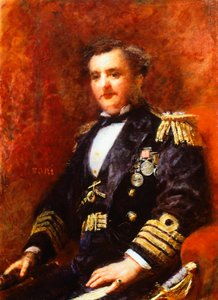 Portrét admirála Mervyna Medlycotta, od Daniele Ranzoni, olej na plátně