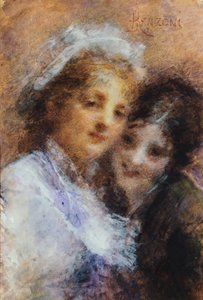 Sestry Vercesi od Daniele Ranzoni (1843-1889)
