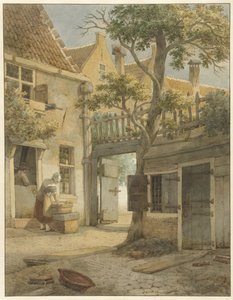 Nádvoří nádvoří v Amsterdamu