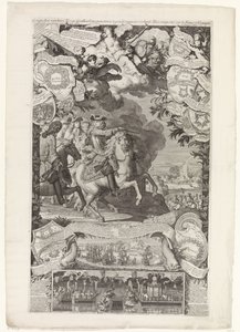 Spojenecké vítězství nad Francouzi a Španěly, 1702 Dobytí jejích Vysokých spojeneckých sil zvítězilo proti Vranckrijcku a Španělsku v roce 1702 / Conquestes des hauts Alliez remportée sur la France et L