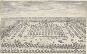 Tábořiště poblíž Haagu, 1742 od Daniël Marot (II)