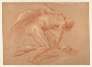 Klečící mužský akt od Daniël Mijtens (II) (attributed to)