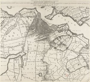 Mapa Amsterdamu a okolních oblastí od Daniël Stopendael