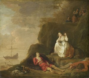 Theagenes a Chariclea od Daniël Thivart