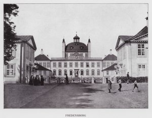 Kodaň: Fredensborg (černobílá fotografie)