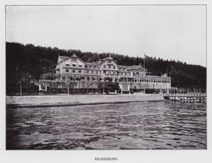 Kodaň: Skodsborg (černobílá fotografie)