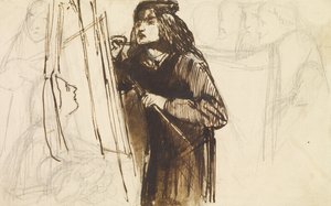Malíř v práci, 1850-1852 od Dante Gabriel Charles Rossetti