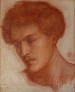 Augustus Howell, 1867 (červená křída na papíře)
