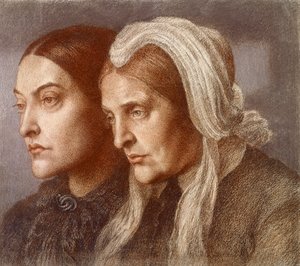 Christina Georgina Rossetti a Frances Mary Lavinia Rossetti od Dante Gabriel Charles Rossetti