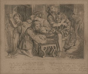 Růžové koně, 1850 od Dante Gabriel Charles Rossetti