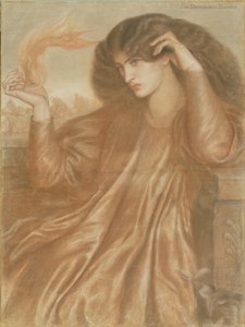 Žena plamene od Dante Gabriel Charles Rossetti