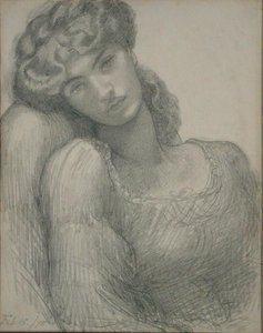 Paní Morrisová (1839-1914) od Dante Gabriel Charles Rossetti