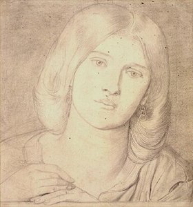 No.1537 slečna Fanny Cornforth, cca 1860 (tužka na papíře) od Dante Gabriel Charles Rossetti