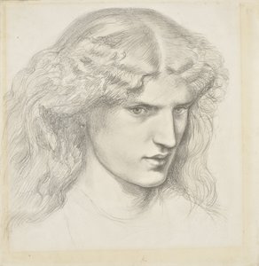 Portrét Annie Miller, 1860 od Dante Gabriel Charles Rossetti