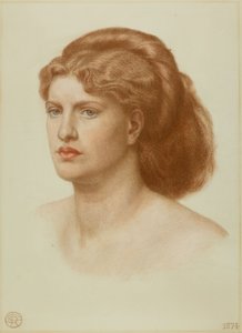 Portrét Fanny Cornforth, hlava a ramena, 1874 od Dante Gabriel Charles Rossetti