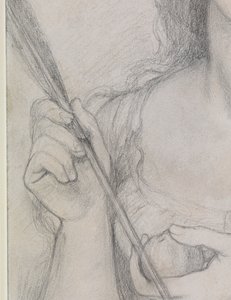 Studie pro "Venus Verticordia" od Dante Gabriel Charles Rossetti